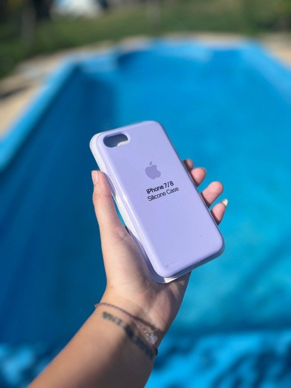 Producto - Iph 7 / iph 8 / se 2020 silicona case lila