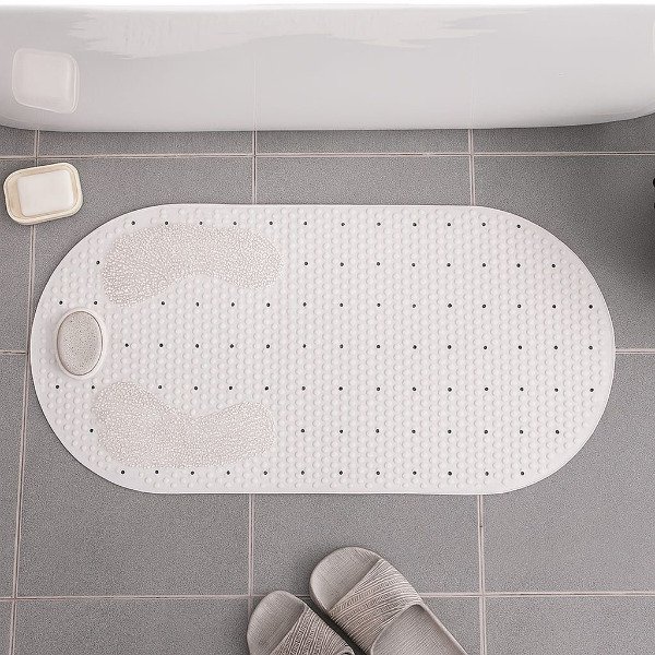 Producto - Alfombrilla de Bañera Antideslizante Con Piedra Pómez BEIGE