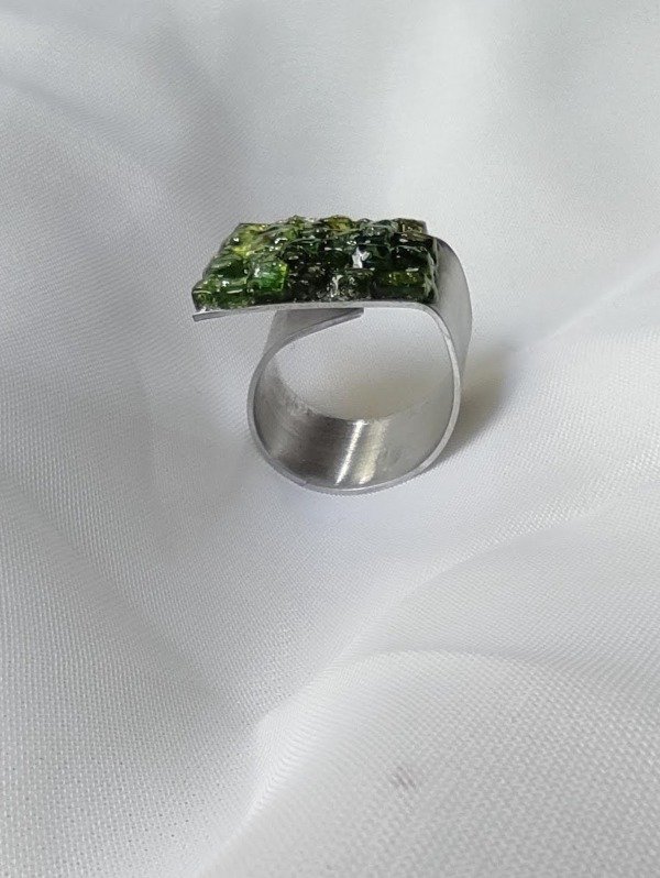 Producto - ANILLO T VERDE Y AMARILLO regulable - 2