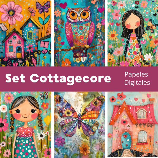 Producto - Colección Cottagecore - Papeles de Carta y Journal - PA-C14