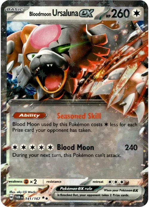 Producto - Bloodmoon Ursaluna ex - 141/167 - Twilight Masquerade - Holo