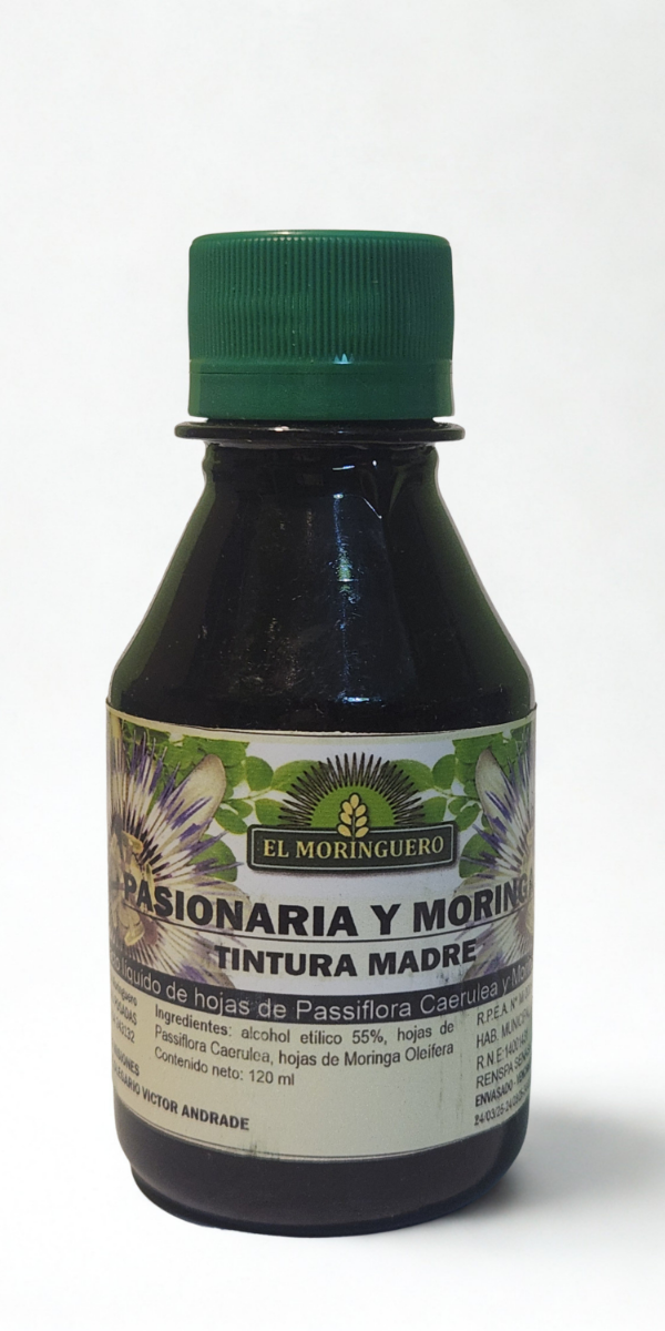 Producto - Tintura Madre de Moringa con Pasionaria 120 cc