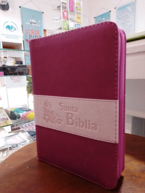 Producto - Biblia con cierre Fucsia/Rosa
