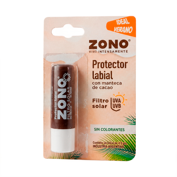 Producto - ZONO PROTECTOR LABIAL MANTECA DE CACAO Y FILTRO SOLAR