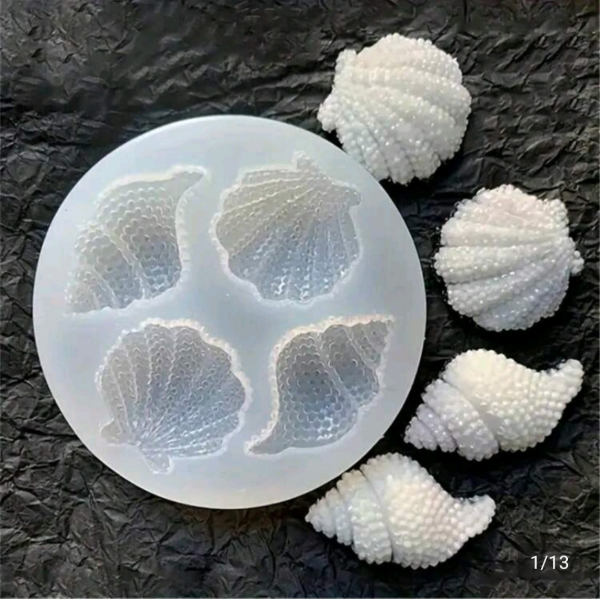 Producto - Molde de silicona - caracoles marinos - 0
