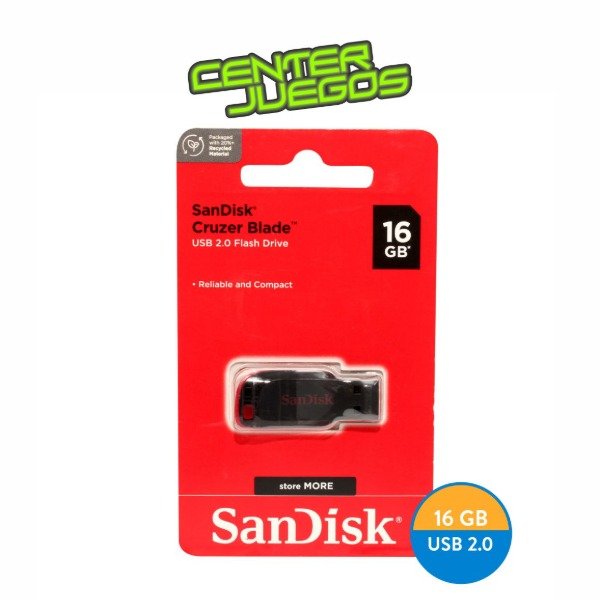 Producto - PEN DRIVE SANDISK 16GB USB 2.0
