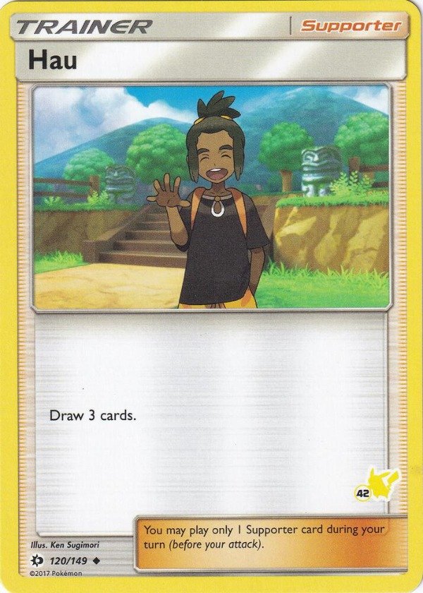 Producto - Hau - 120/149 - Sun and Moon Pikachu Stamped 42 Deck Exclusive