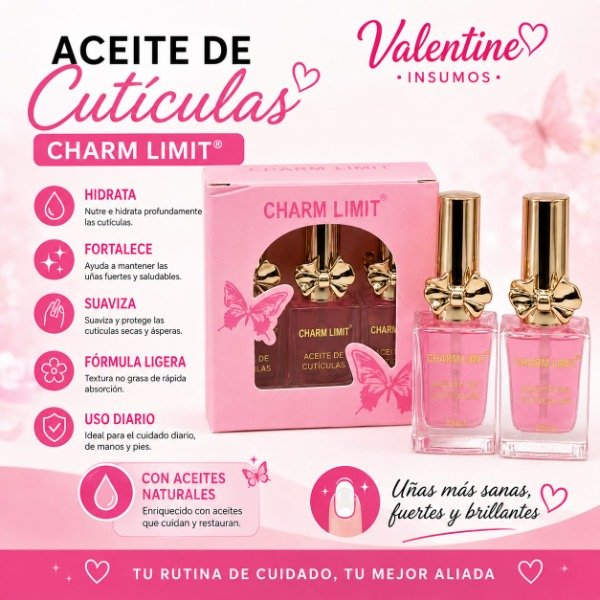 Producto - ACEITE DE CUTICULA CHARM LIMIR CON MOÑO
