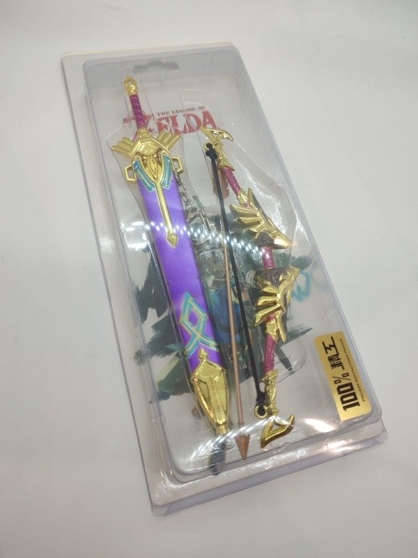 Producto - Llavero Set Espada, arco y flecha - Zelda