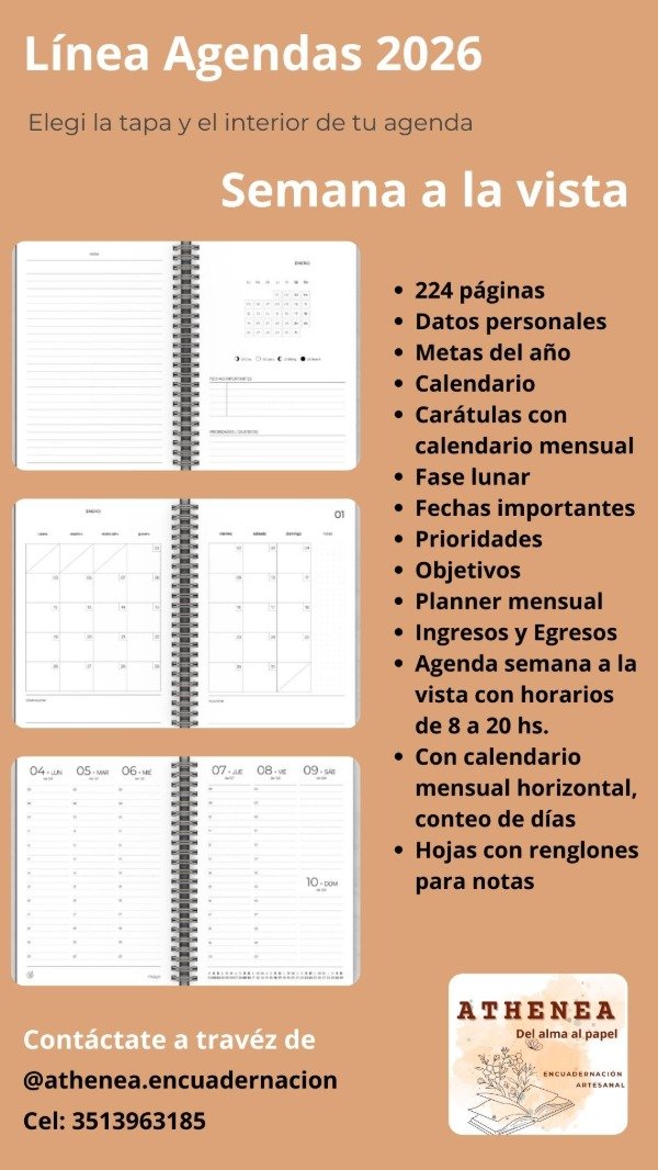 Producto - Agenda Perpetua Semana a la vista  (Cod. 0230P) - 1
