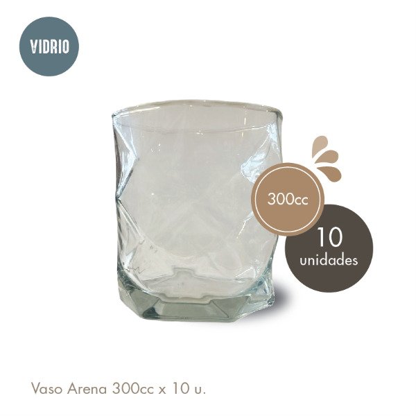 Producto - Vaso de vidrio Arena 300cc