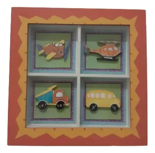 Producto - Cuadro Infantil De Madera Excelente Estado (usado)