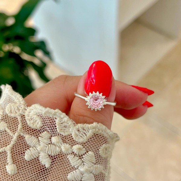 Producto - Anillo piedra Rosa (cod.906)