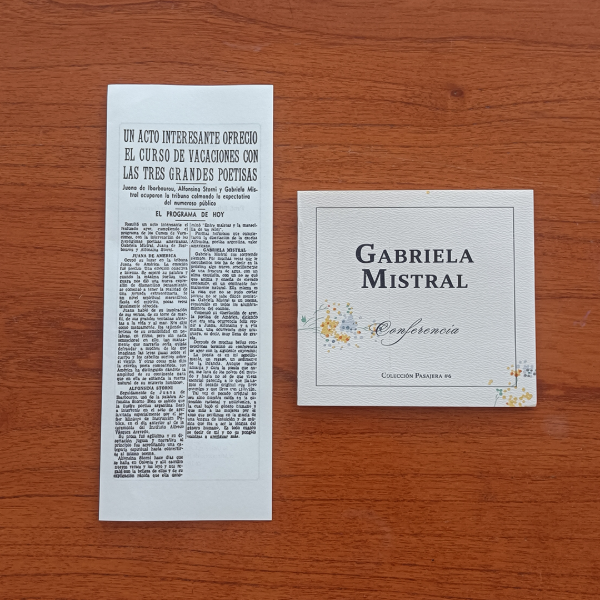 Producto - Gabriela Mistral. Obediencia a un ministro