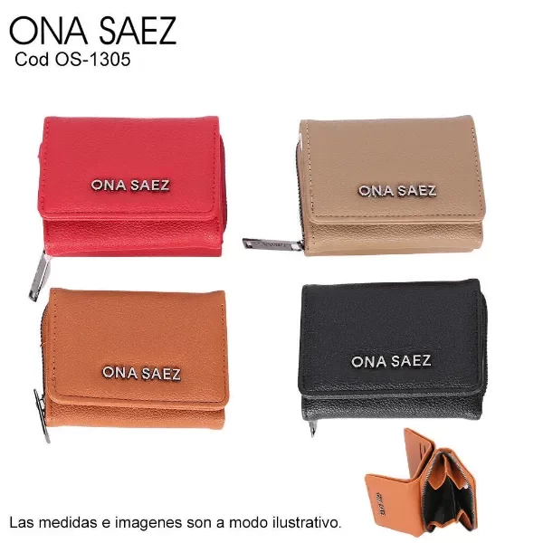Producto - Billetera Mujer Ona Saez Rfid ( protección para tus tarjetas)