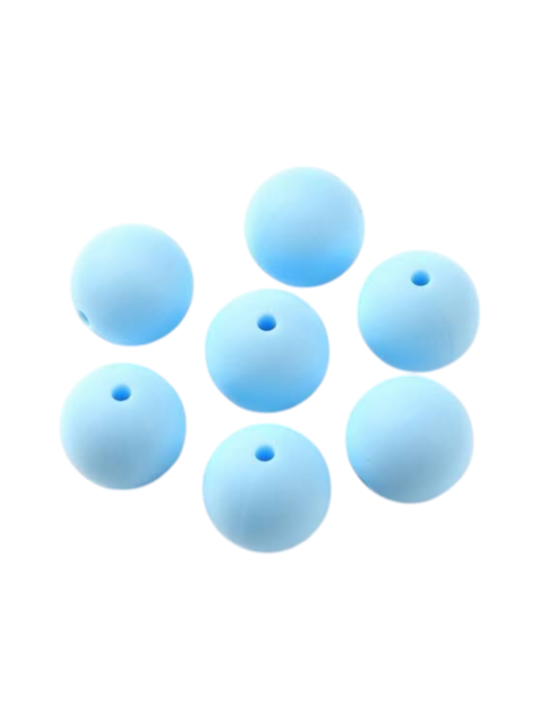 Producto - ESFERAS SILICONADAS CELESTE 15MM X UNIDAD