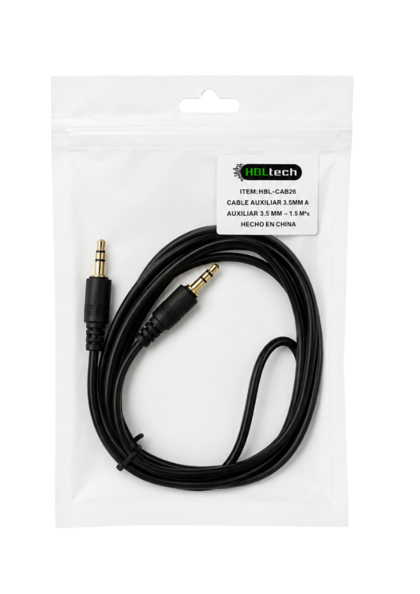 Producto - CABLE AUXILIAR 3.5MM HBL-CAB26