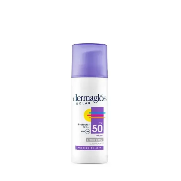 Producto - Protector solar facial Dermaglos efecto seco FPS 50