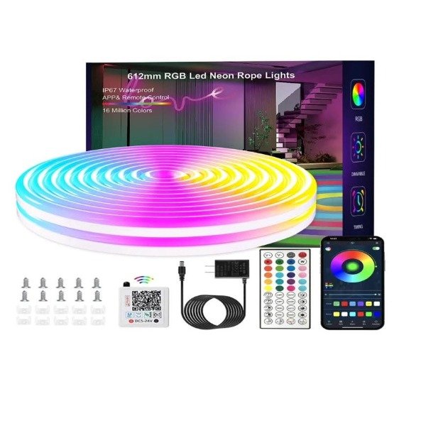 Producto - TIRA NEON RGB CON BLUETOOTH DE 5MTS codigo: HCP069 - 0