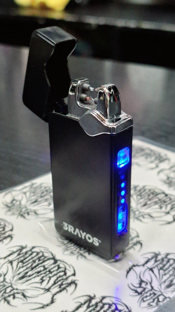 Producto - Encendedor 3 Rayos Plasma Analógico Negro - 5