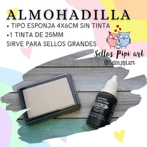 Producto - Almohadilla esponja + tinta