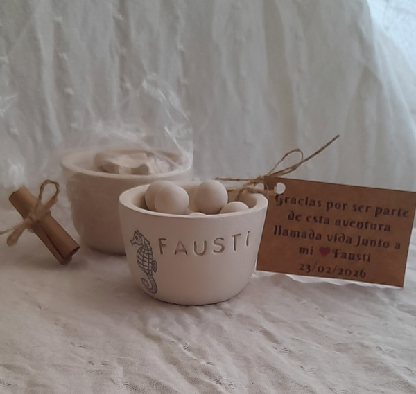 Producto - 15 Souvenir Personalizado de Cerámica Perfumada