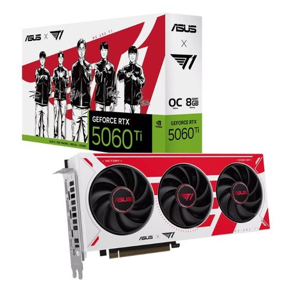 Producto - Placa de Video ASUS T1 GeForce RTX 5060 Ti 8GB GDDR7 OC Edition - 6