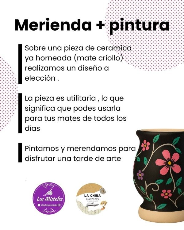 Producto - MERIENDA+PINTURA sobre cerámica