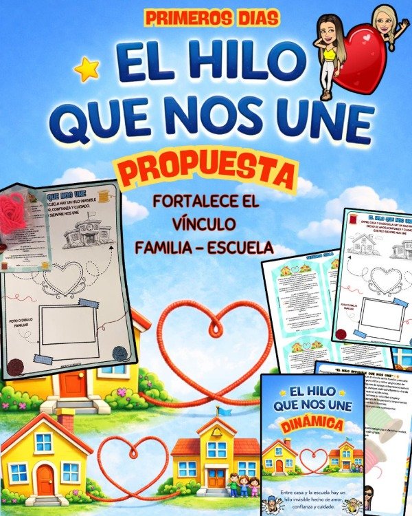 Producto - PROPUESTA. EL HILO QUE NOS UNE. VINCULO FAMILIA ESCUELA. INICIAL Y PRIMARIA