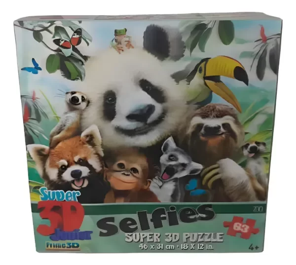 Producto - Howard Robinson Zoo Selfies Rompecabezas 3d 63 Piezas 46 x 31 cm