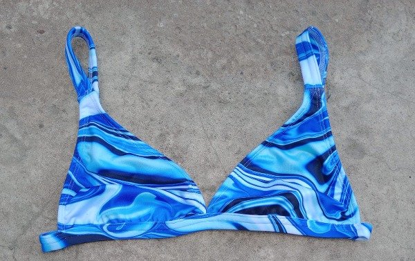 Producto - Corpiño regulable con broche azul Lilah