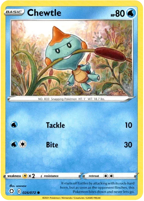 Producto - Chewtle - 026/072 - Shining Fates