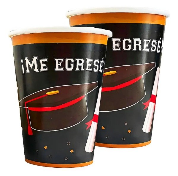 Producto - Vasos Egresados x8u.