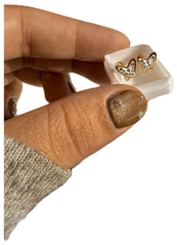 Producto - Aros tipo abridor mariposa stras