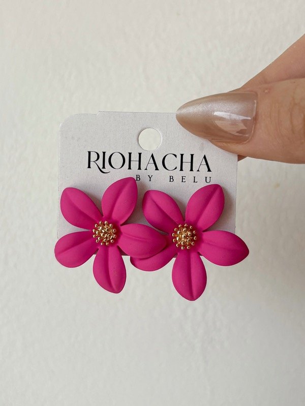 Producto - Aros Jazmin (fucsia)