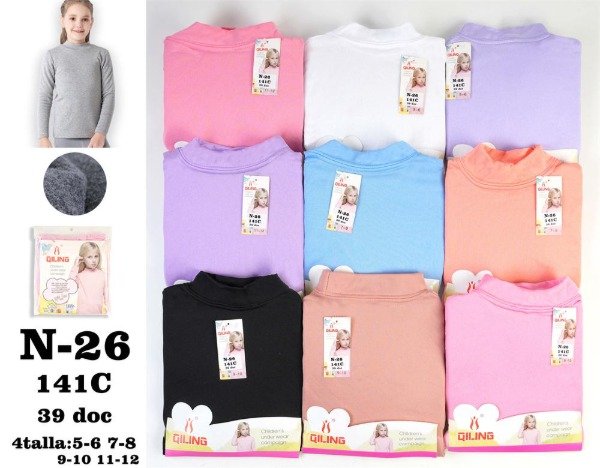 Producto - MEDIA POLERA TERMICA NIÑO QILING 141 (x6)