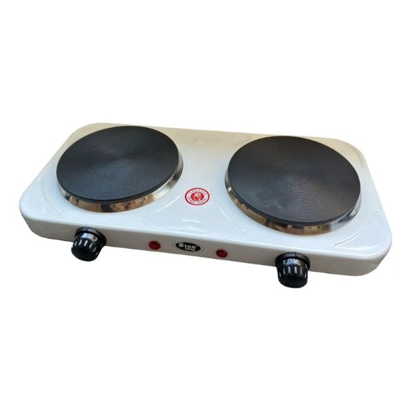 Producto - Anafe Eléctrico 2 Hornallas - Star Trak - 2000 Watts Blanco