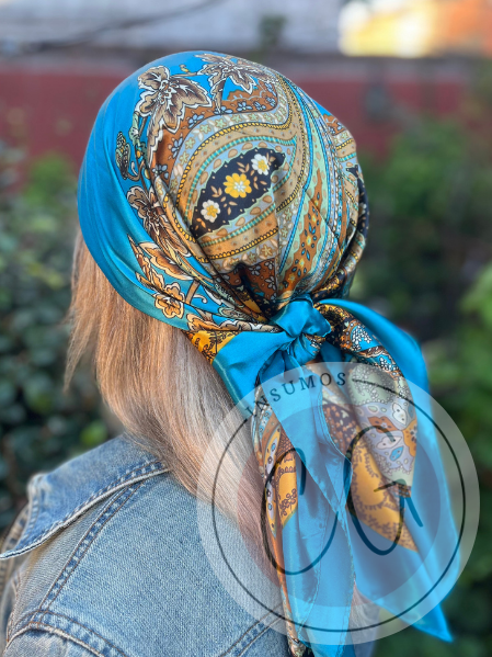Producto - Pañuelo Sedificado Turquesa XL