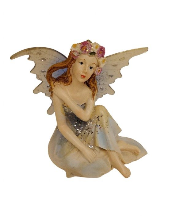 Producto - HADA SENTADA GRIS 12CM - HADA#17