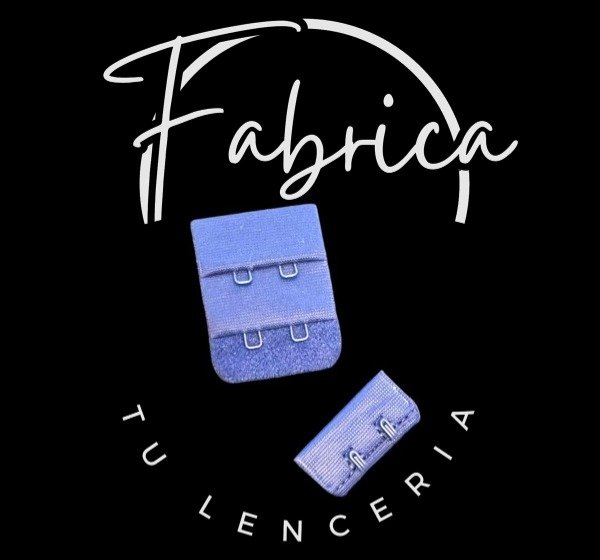 Producto - Gancho de tela Azul Noche 3 cm x 2 posiciones (por unidad)
