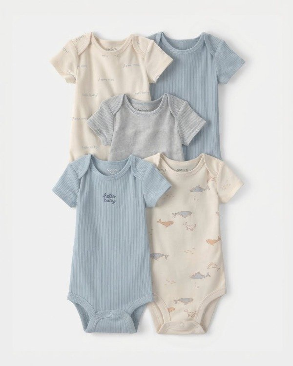 Producto - Pack x5 bodies CARTERS Hello baby - 0