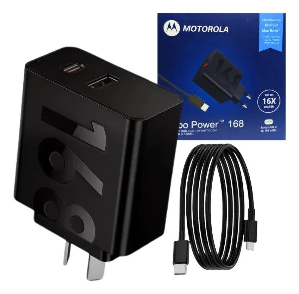 Producto - Cargador 168W Ultra Charge con Cable C a C MOTOROLA - 0