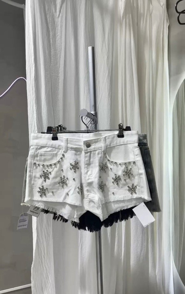 Producto - Short stras blanco
