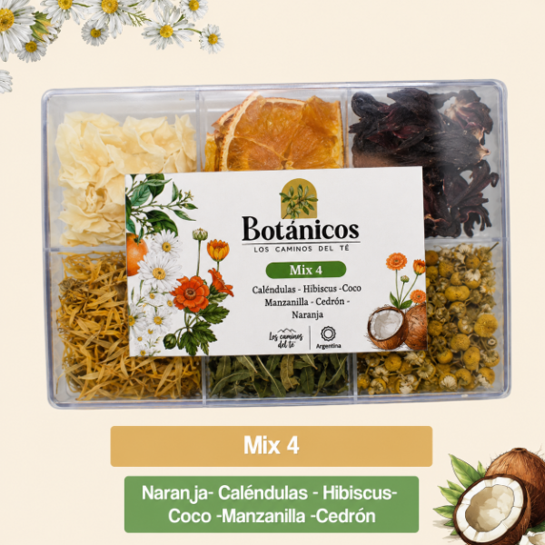Producto - Mix 4 Caja Botánicos LOS CAMINOS DEL TÉ
