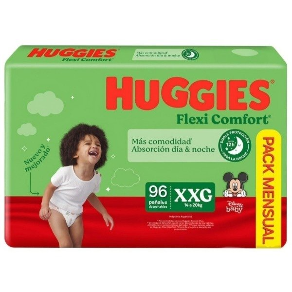Producto - Pañales Huggies Flexi Confort Mensual XXG- 96u
