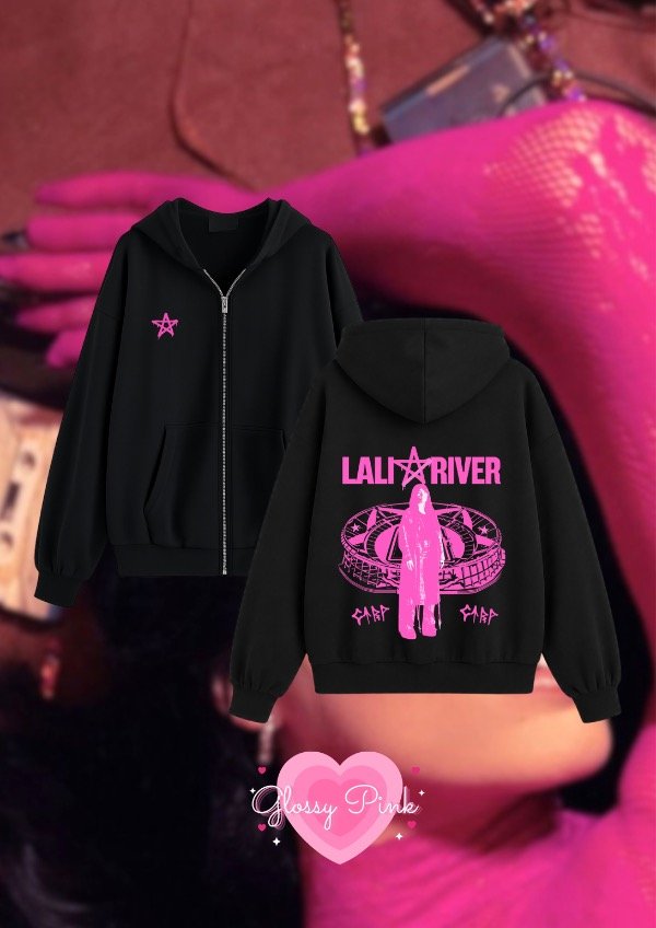 Producto - Campera Lali River rosa - DTF