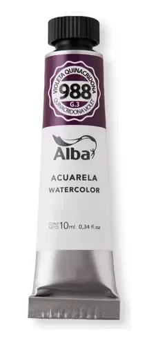 Producto - Acuarela profesional ALBA 10ml Violeta Quinacridona