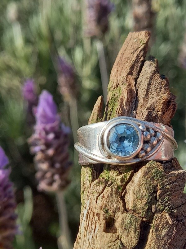 Producto - Anillo Topacio faceteado 18 mm