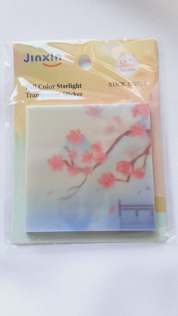 Producto - Notas transparentes y con glitter