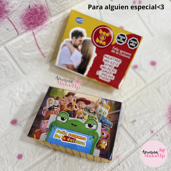 Producto - Cajita personalizada + 3 productos y 2 dulces